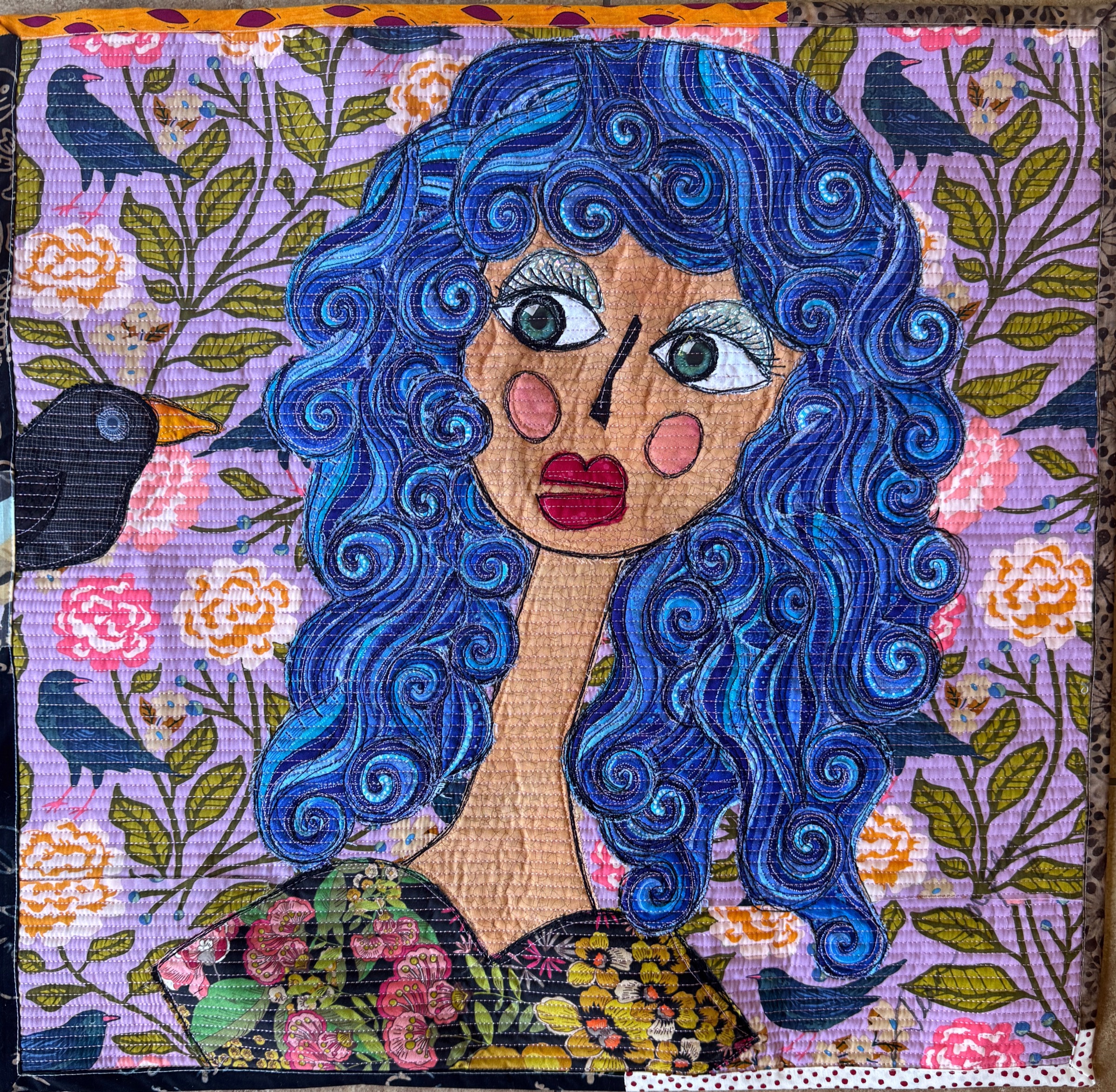 Violet March fabric portrait